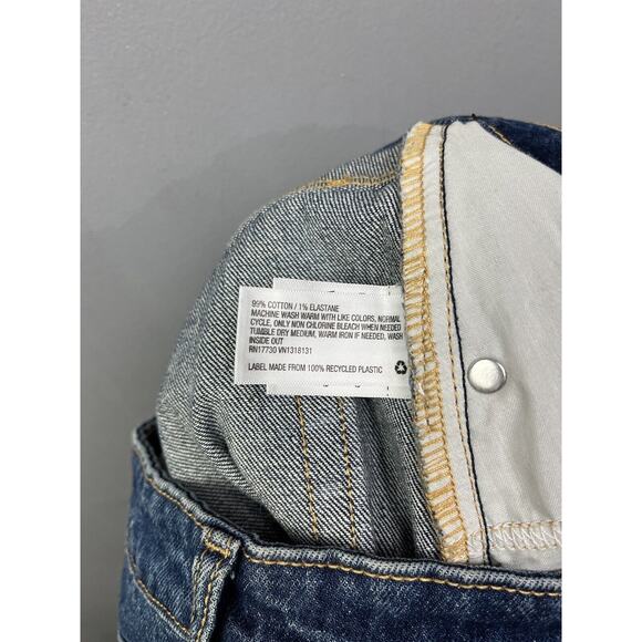 Wild Fable Jeans Womens 8/29 Super-High Rise Distressed Baggy Medium‎ Blue NEW - Picture 8 of 8